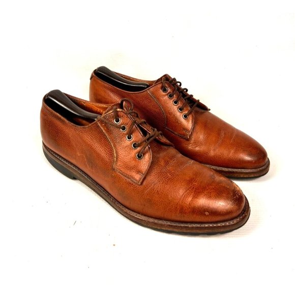 Salvatore Ferragamo Studio Shoes Brown Derby Made In Italy Men\'s 8D Nice main image 10